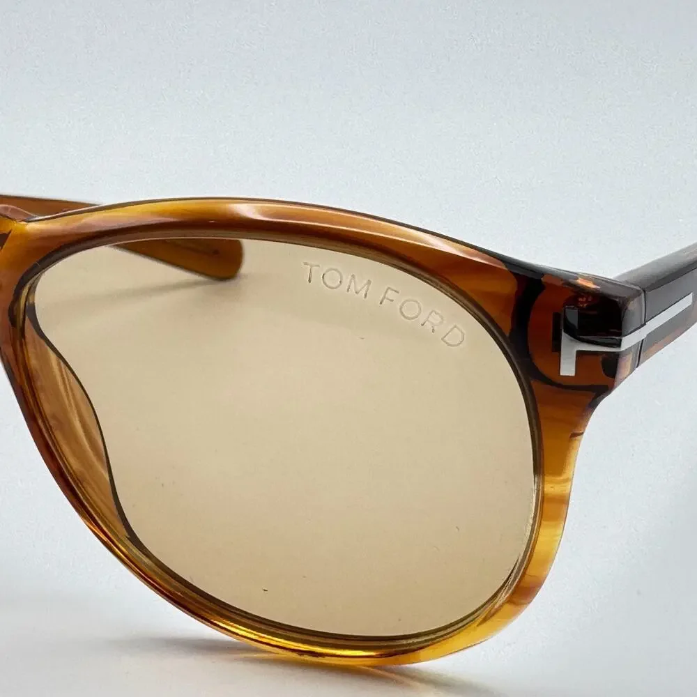 Tom Ford Sunglasses Flynn TF291 41A Havana Frame Brown Lens 54-17-145 New w/Case